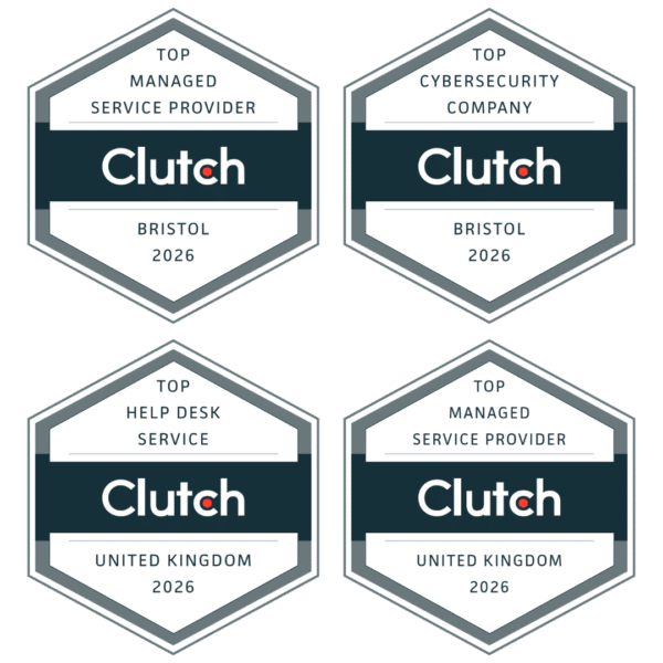 Systemagic's awards from Clutch. 1. Top Managed Service Provider Bristol 2026 2. Top Cybersecurity Company Bristol 2026 3. Top Help Desk Service United Kingdom 2026 4. Top Managed Service Provider United Kingdom 2026
