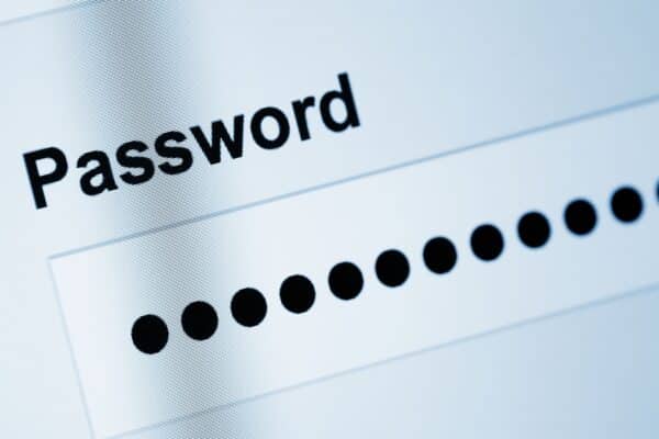 An image of a password field being filled in